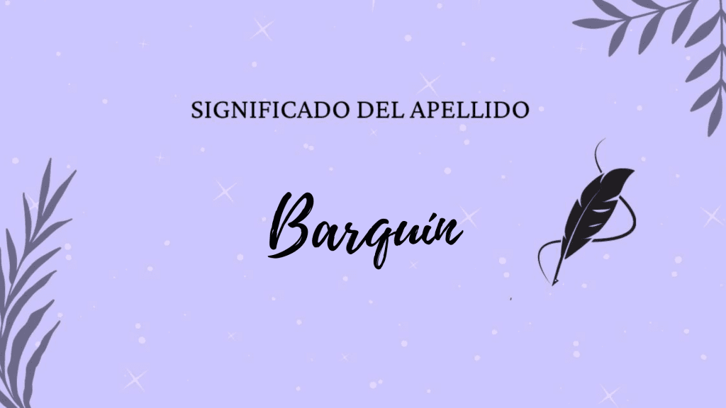 Significado del apellido Barquín