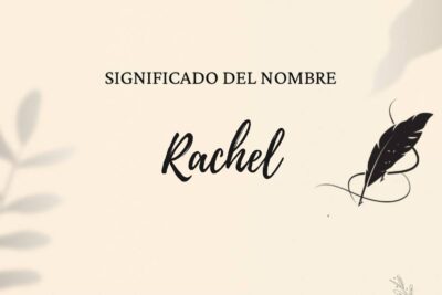 Significado Del Nombre Rachel