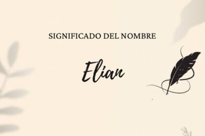 Significado del nombre elian