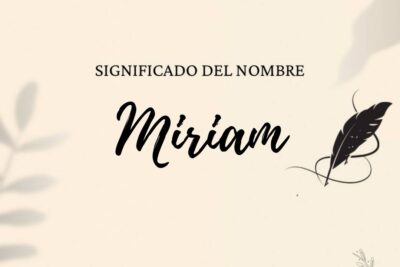 Significado Del Nombre Miriam