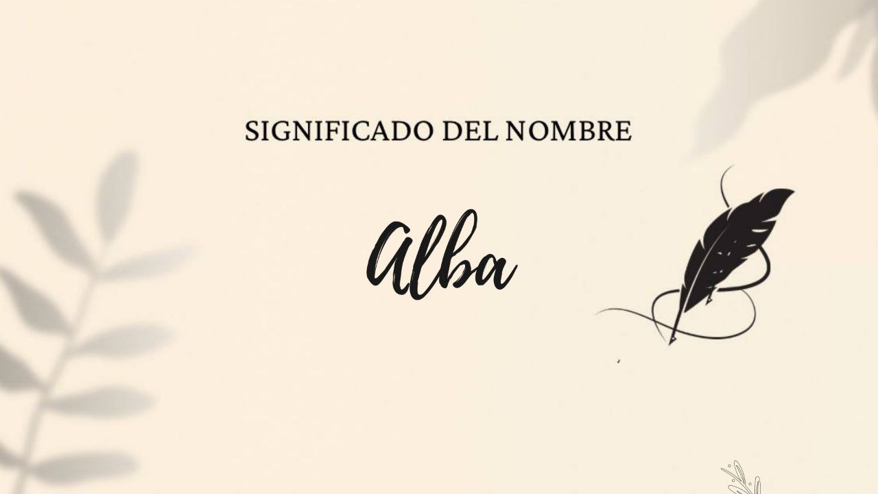 Significado del nombre Alba
